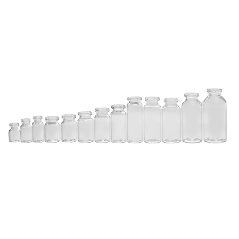 Wholesale mini wishing bottle 5ml 10ml 15ml 20ml 25ml glass vials Custom Logo Clear Glass vial