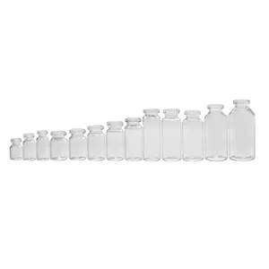 Toptan mini isteyen şişe 5ml 10ml 15ml 20ml 25ml cam şişeler özel Logo temiz cam şişe