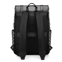 Sac à dos d'ordinateur portable 15,6 pouces imperméable en PU fin, tendance, pour l'école, les loisirs, les voyages, avec logo personnalisé, grande capacité, pour affaires