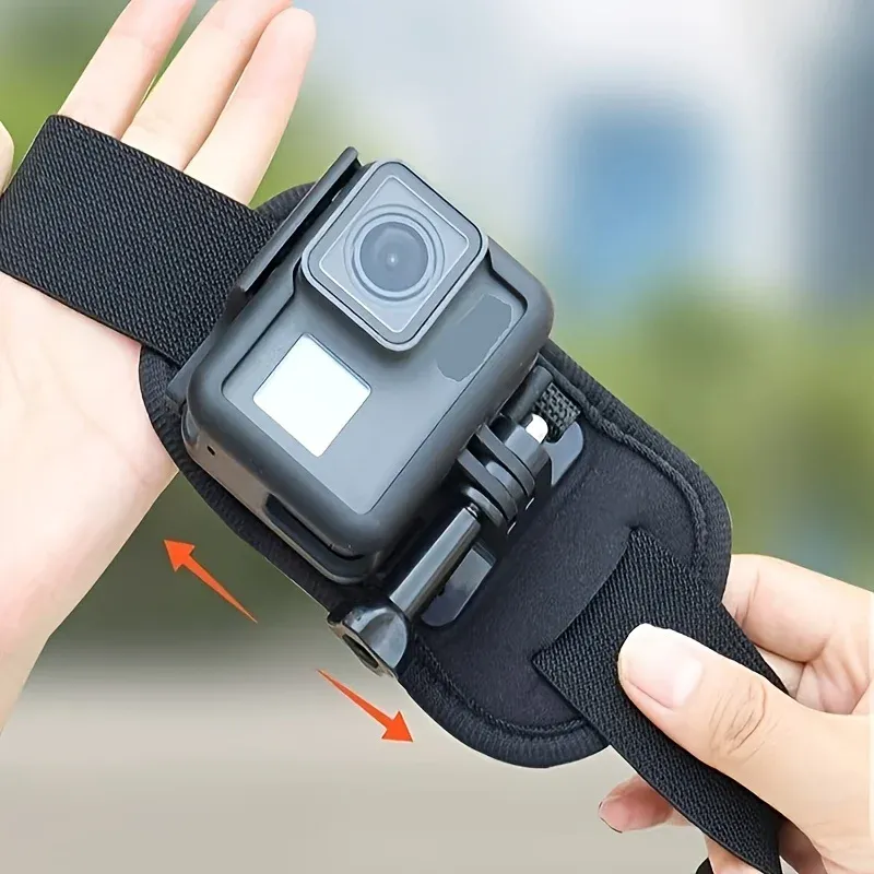 Tripod Mount Adapter Compatible with GoPro Hero 8, 7, 6, 5, 4, Session, 3+, 3, 2, 1, Hero (2018), Fusion, DJI Osmo, Sjcam, Xiaoyi Action Cameras - Pack of 1 (Black