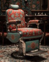 Chaise de coiffure hydraulique de style vintage antique pour salon de beauté, mobilier commercial 2024, design moderne