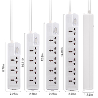 Placa de alimentación personalizada de fábrica, cable de extensión de cobre, 5 orificios, 3M, salida de enchufe múltiple, 10A/250V, enchufe estándar europeo para oficina en casa