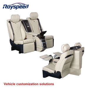 Sedile sportivo Vito di fascia alta in pelle divano letto seggiolini auto con rotazione del sedile e portabicchieri nascosti realizzati in tessuto resistente - Product Image 1