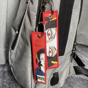Porte-clés design Anime tueur de démons porte-clés double face moto voiture porte-clés brodé de forme personnalisée Anime - Product Image 5