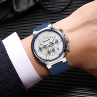Montres-bracelets à quartz chronographe tendance Aocasdiy, best-sellers, avec date automatique, aiguilles luminescentes, étanches à 3 m, montre pour homme