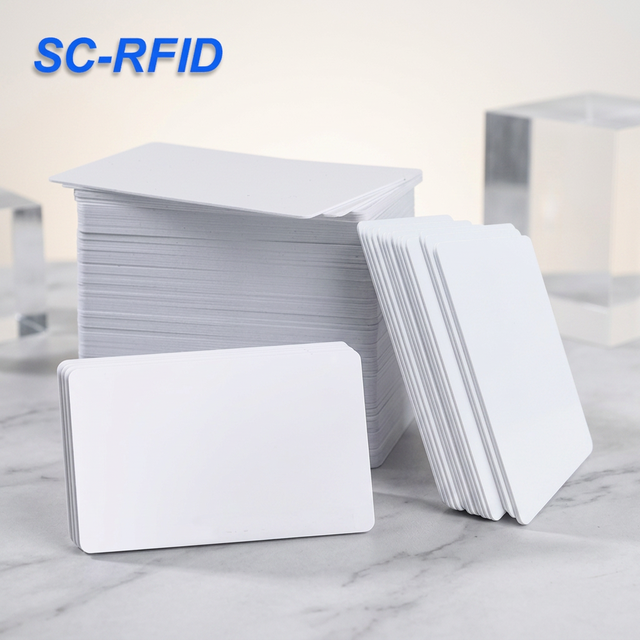 Low-Temperature 13.56MHz HF PVC Blank White RFID 1K/F08 Card  for RFID Wholesaler Overseas Bulk Shipment