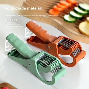 Wholesale Cross-Border Multifunctional Stainless Steel <b>Vegetable</b> and <b>Fruit</b> Slicer Manual Operation New Kitchen Plastic Salad - Product Image 1