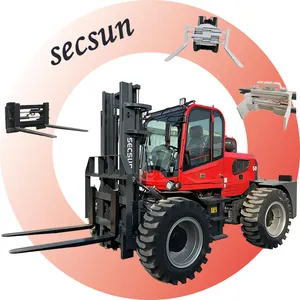 Hot sale articulated rough terrain forklift 4x4 1.5ton 2 ton 3ton 5 ton 4WD small off road diesel forklift