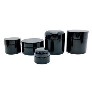 Pot en verre cosmétique <span class=keywords><strong>Ceres</strong></span> de 5 ml, 5 g, 10 g, 15 g, 20 g, 30 g, 50 g, 100 g, 150 g, 200 g, violet foncé, UV, noir, avec couvercles en plastique ABS - Product Image 4