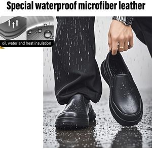 Zapatos de chef profesionales de verano para hombre, antideslizantes, cómodos, seguros, para cocina, trabajo, catering y artesanías de cerámica, zapatos de seguridad transpirables - Product Image 2