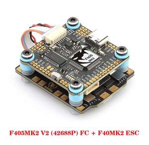 DIATONE <span class=keywords><strong>MAMBA</strong></span> <span class=keywords><strong>F405</strong></span> <span class=keywords><strong>MK2</strong></span> V2 (ICM42688P) 4 en 1 ESC Dshot 300-1200 3-6S RC FPV Drone Controlador de vuelo BLHeli_S RC Parts Accs - Product Image 6