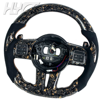 Amélioration de l'intérieur de la voiture en fibre de carbone, volant personnalisé en cuir en fibre de carbone adapté à Jeep Grand Cherokee/Dodge