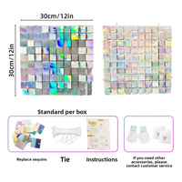 Panneaux dynamiques à paillettes épaissies et colorées pour décorations d'anniversaire, de scène, de mariage et murs de fond