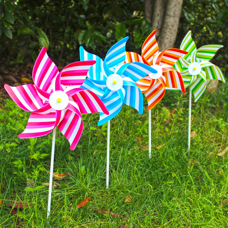 NOLITOY Molinillo De Girasol Decorativo De Plástico, Set De 2 Piezas Para Jardín Y Exterior, Adorno De Viento Resistente Y Colorido