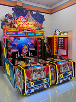 SHOOTING CARNIVAL Jeu de tir de type arcade avec simulateur de pistolet, défi de niveau, multijoueur 2-4 joueurs, lumières clignotantes métalliques, pour intérieur