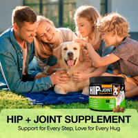 Friandises à mâcher pour chiens : Complément articulaire à la glucosamine, chondroïtine et MSM, saveur poulet, formulé par des vétérinaires pour la santé des animaux