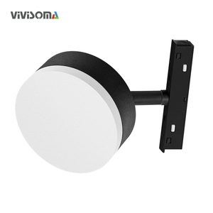 MT4201620 Luminaria de Riel Magnética de Aluminio Ultrafina Redonda Moderna, Haz de Luz Amplio de 150°, LED de 7W, CRI90, Regulable, DC48V, Uso Interior - Product Image 4