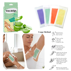 <span class=keywords><strong>Strisce</strong></span> di Cera Fredda per Corpo e <span class=keywords><strong>Viso</strong></span> Senza Riscaldamento per Pelle Sensibile, Produzione OEM Accettata - Product Image 1