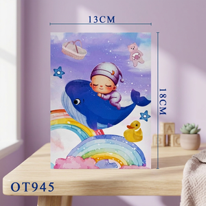 Carte pop-up 3D artisanale la plus vendue, motif bébé baleine, cadeaux personnalisés, souvenir de Hanoï, artisanat vietnamien, impression offset - Product Image 5