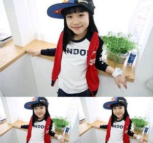 Ropa Infantil Turca, Camiseta de Manga Larga para Niños de 2 a 6 Años con Letra Estampada, para Niñas, de Fabricante Chino - Product Image 3