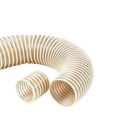 Tube de distribution de semences côtelé en PU Hapchen Modèle 02 pour semoirs pneumatiques à vide (Maïs et Blé) - Blanc, longueur 20 cm, épaisseur 0,6-3,0 mm