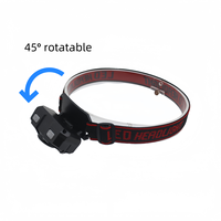 Lampe frontale LED super lumineuse pour adultes, rechargeable, IP44, faisceau réglable, détecteur de mouvement, pour casque, chasse, camping en extérieur