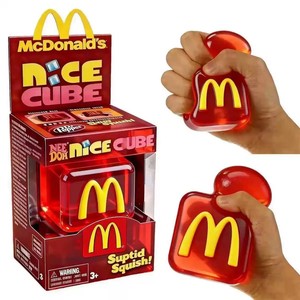 Juguetes Blandos Antiestrés y Antiansiedad con Purpurina, Cubo de Descompresión Suave, Bloque Nice Cube de <span class=keywords><strong>McDonald</strong></span>'s, Aliviadores de Estrés - Product Image 3