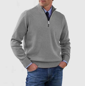 Suéter de Punto con Cierre para Hombre, Talla Grande, Estilo Europeo y Americano, para Otoño e Invierno - Product Image 6