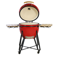 Four à charbon en céramique KAMADO de taille standard pour barbecue, idéal pour l'extérieur et le jardin, vente en gros OEM et ODM