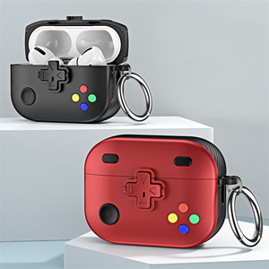 Funda para <span class=keywords><strong>Airpods</strong></span> 4, compatible con <span class=keywords><strong>Airpods</strong></span> 1, 2, 3 / Pro 2, diseño creativo de consola de juegos, estuche 3D de dibujos animados para auriculares con llavero - Product Image 1