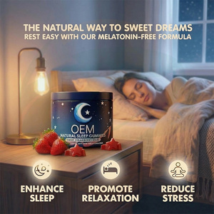 Gummies aux herbes chinoises naturelles pour le sommeil des adultes, faciles à mâcher, complément relaxant pour la nuit, marque privée - Product Image 3