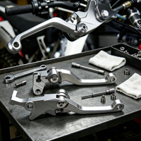 Palancas de Freno y Embrague CNC Bullhorn para Motocross, para Sur-Ron Ultra Bee, Piezas de Mejora de Rendimiento para Motocicletas Todoterreno Eléctricas