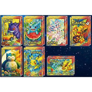 YQ Ladrillo de arena fluida <span class=keywords><strong>3D</strong></span> de acrílico de alta calidad con diseño de Pokémon, Colección Ultra Premium 151, Cuentas de cristal decorativas, Arte divertido - Product Image 6