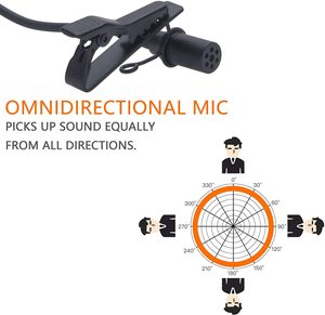 Comica CVM-V02O <span class=keywords><strong>XLR</strong></span> 4.5m ไมโครโฟนลาวาเลียร์โลหะรอบทิศทาง48V สำหรับ panasoni/canon/sona/nikon กล้องวิดีโอ - Product Image 4
