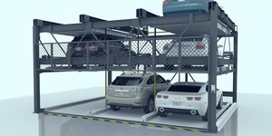 Sistema de estacionamiento deslizante y móvil Tabitha Sistema de estacionamiento de rompecabezas de 6 pisos para 37 autos - Product Image 5