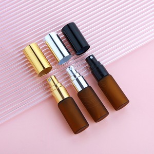 5ml 10ml givré brun ambre Portable Mini bouteille de parfum Fine brume vaporisateur verre voyage bouteille de parfum avec bouchon en métal - Product Image 2