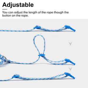 Ensemble de laisse azuza pour marcher et voyager en toute sécurité, harnais pour chat résistant à l'évasion Taille légère réglable Matériau souple pour petit grand - Product Image 5