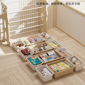 Children's Toy Storage Rack Multi Tier Floor Standing Baby Organizing Cabinet With Sorting <b>Bins</b> For 2-4 Years Kids - Product Image 3
