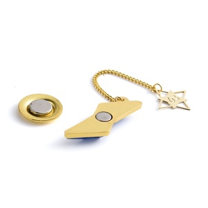 Insignia Metálica Magnética de Alta Calidad, Diseño de Joyas con Diamantes Azules Plateados en Relieve, de Lujo y Gran Venta - Product Image 6
