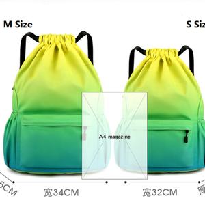 Sac à dos de sport haute capacité, élastique et fonctionnel, avec cordon de serrage, grand rangement pour ballons de football, doublure en polyester, personnalisable en usine - Product Image 2