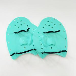 베스트 셀러 어린이 및 성인용 실리콘 수영 패들 부드럽고 편안한 마카롱 컬러 물갈퀴 디자인 - Product Image 3