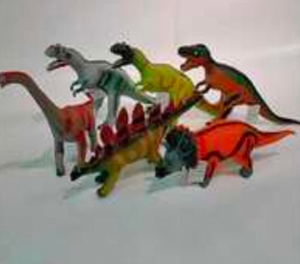 Ensemble de jouets dinosaures en plastique, 6 pièces, figurines d'animaux préhistoriques colorées pour enfants, pour s'amuser - Product Image 3