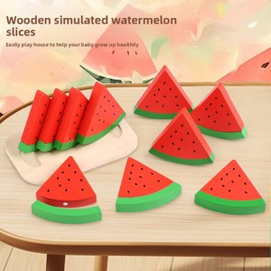 Creative Realistic Watermelon Slice Toy Simulation Fruit Model Set Multifunctional Educational Sensory Play Prop for Kids - Product Image 4
