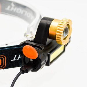 Lampe frontale XPE COB rechargeable 2000mAh, luminosité réglable, éclairage pour la conduite en extérieur - Product Image 3