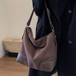 Aanpasbare High-End Pu-Rits Sluiting Enkele Schouder Grote Tas Vrouwen Trendy Veelzijdige Draagtas Grote Capaciteit Emmer Tas - Product Image 2