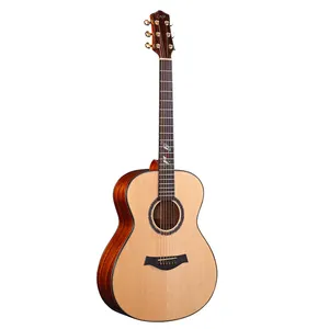 중국 만든 고품질 모든 솔리드 어쿠스틱 기타 마호가니 스틸 문자열 어쿠스틱 기타 41 인치
