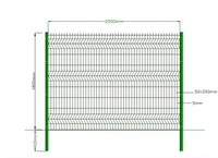 Clôture en fil d'acier haute résistance anti-escalade pour ferme solaire, clôture en maille soudée 3D