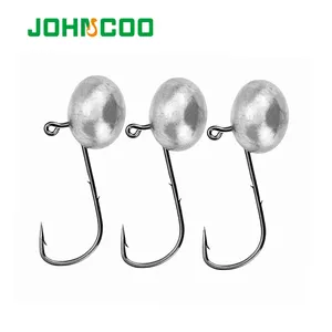 JOHNCOO 10pcs לכל שקית דגי וו 2.5g 3g 5g 7g לנענע ראש 2 עקיצות Crappie תינוק שאד דיג ווי כושונים