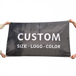 Bandera de Irán Personalizada de Poliéster de Doble Cara de 3x5 Pies con León y Sol con Logotipo para Eventos Promocionales, Desfiles y Marchas - Product Image 3