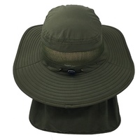 Chapeau Bob Personnalisé à Large Bord en Polyester, Séchage Rapide, Maille Respirante, avec Cache-Nuque, Idéal Pêche et Activités Extérieures – Prix Usine